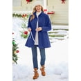 thumbnail image 6 of Woman Within Plus Size Fleece Swing Funnel-Neck Coat, 6 of 6