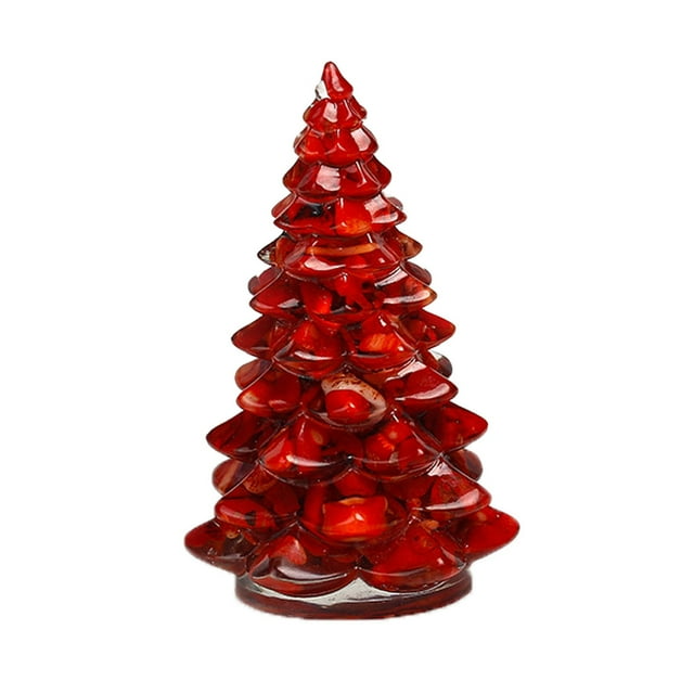 Dsscvnef Christmas Tree Christmas Decorations Home Mini Decorations Christmas Christmas Tabletop Ornaments Ornaments Decorations Resin and Stones Sparkly Christmas Ornament Bulk Christmas Ornament