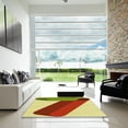 thumbnail image 6 of Ahgly Company Indoor Square Patterned Mahogany Brown Area Rugs, 5' Square, 6 of 6
