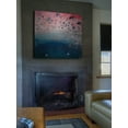 thumbnail image 3 of "Pink Sandy Beach" Painting Print on Brushed Aluminum, 3 of 7
