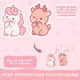 thumbnail image 4 of Láminas de plástico retráctiles QDBNW para llaveros, manualidades, 50 unidades, 4 of 7