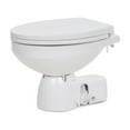 thumbnail image 1 of Jabsco Toilet 38045-4192 Quiet Flush E2; Permanent/Rotatable Base/Regular Bowl Size; On-Board Fresh Water Rinse Model; Composite Seat; Touch Sensor Panel Flush Control; Electric Flush; White, 1 of 3