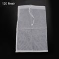 thumbnail image 3 of Uxcell 11.8"x7.9" 120 Mesh Nylon Strainer Paint Filter Bag for Filtering, 3 of 5