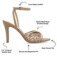 thumbnail image 5 of Journee Women's Vanita Heeled Dress Sandals, Widths Available, 5 of 7