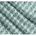 thumbnail image 3 of Soimoi Green Cotton Poplin Fabric Notes Musical Instrument Print Fabric by Yard 56 Inch Wide, 3 of 7