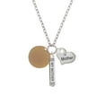 thumbnail image 2 of Delight Jewelry Acrylic 7/8" Disc Goldtone Always My Mother Bar Zoe Necklace, 2 of 4