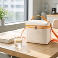 thumbnail image 6 of Insulated Lunch Bag for Women Men | Lunch Bag with Shoulder Strap | Reusable Beige Lunch Box for Work School Picnic, 6 of 7