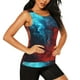 thumbnail image 2 of Fotbe Red And Blue Fire Blusas Sin Mangas para Mujer – Estilo Casual, Corte Suelto, Slim-Fit, Cuello Redondo Deportivo, Tops de Verano para Gimnasio y Yoga-XX-Large, 2 of 7