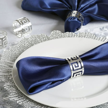 Mardi Gras Napkin Rings Efavormart Alluring Plated Aluminum Napkin Rings for Place Settings Wedding Receptions Dinner or Holiday Parties Gatherings - 4/pk ()