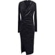 thumbnail image 1 of Vestido de invierno para mujer, vestido de terciopelo sin mangas, ajustado, con volantes, tirantes finos, vestido de fiesta con escote en V, minivestido, vestidos con abertura, 1 of 5