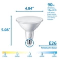 thumbnail image 2 of Spot LED PHILIPS PAR38 de repuesto de 90 W, 900 lúmenes, 5 CCT, paquete de 4, 2 of 7