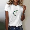 thumbnail image 1 of WILLBEST T-Shirts Mode Été Décontractée Imprimé Fruits et Légumes Col Rond Manches Courtes T-Shirt 5, 1 of 5