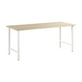 thumbnail image 1 of Pemberly Row Engineered Wood 72W x 30D Computer Desk w/ Metal Legs - Natural Elm, 1 of 9