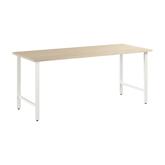 Pemberly Row Engineered Wood 72W x 30D Computer Desk w/ Metal Legs - Natural Elm