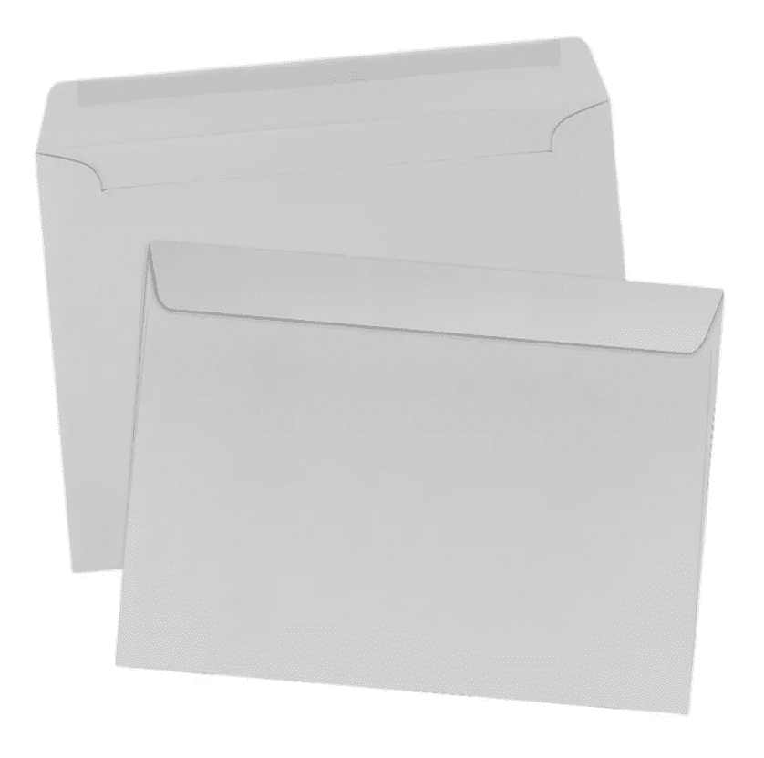 LUXPaper 9 x 12 Booklet Envelopes, Gray Kraft, 250/Pack