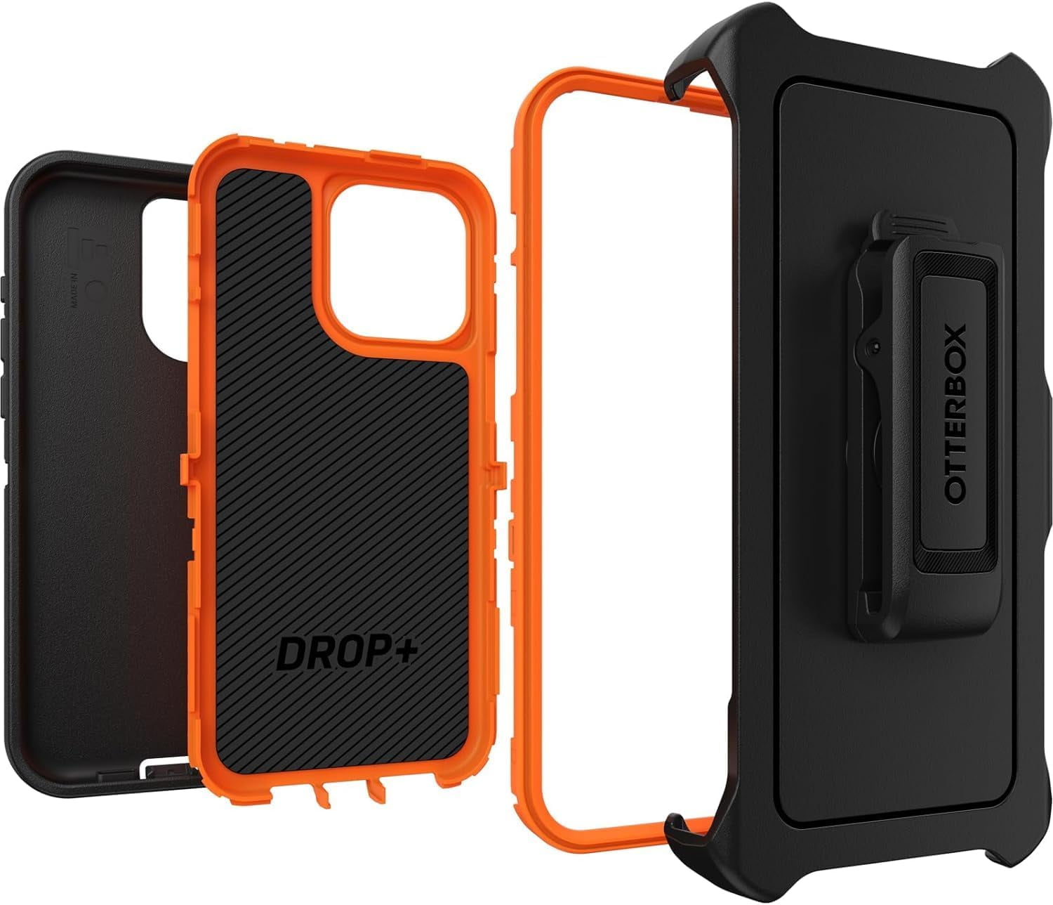 OtterBox iPhone 15 Pro Max (Only - Defender Series Case - Realtree Blaze Edge (Camo) - Screenless - Rugged & Durable - with Port Protection - Holster Clip Includes - Non-Retail Packaging