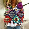 thumbnail image 1 of LOVZFMLL Vestes pour Femmes Mode Cardigan Imprimé Veste Décontractée Mode Manches Longues Col Haut/chemise à Capuche Décontractée, 1 of 5