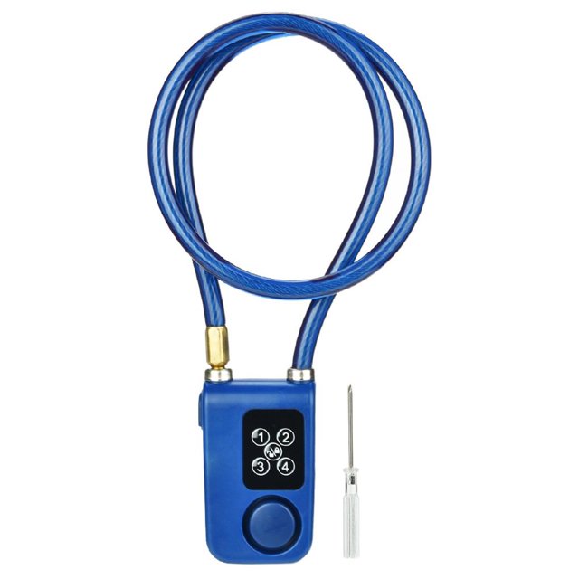 Y787 Smart Alarm Lock Bloqueo De Cadena Antirrobo Para Bike Gate App Control Blue Scienceny EL010614-00