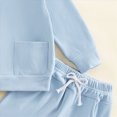 thumbnail image 7 of TOWED22 Toddler Baby Boy Clothing Sets Solid Color Long Sleeve Tops and Pants Kids 2pcs Outfits(Blazer,5-6 Y), 7 of 7