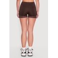 thumbnail image 4 of Women's Drop Waist Mesh Detail Biker Shorts, 4 of 4