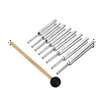 thumbnail image 2 of 8 Pack 256-512HZ Steel Tuning Fork Set Mallet Vibration Therapy Tools, 2 of 6