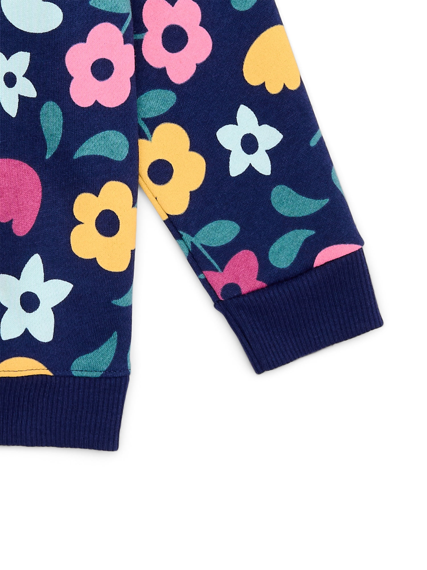 Toddler Girl Printed Fleece Sweatshirt with Long Sleeves, Sizes 2T-5T