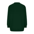thumbnail image 3 of Yuyuzo Womens Sweatshirts Tops V Neck Long Sleeve Straight Line Pullover Fall Casual Sweatshirt Solid Color, 3 of 6