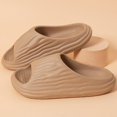 thumbnail image 1 of Pantuflas de melón amargo para el hogar, casa de verano, sandalias y zapatillas con sensación de mierda para interiores, marrón44, 1 of 5