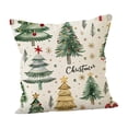 thumbnail image 3 of Funda de almohada navideña con estampado de funda de cojín de 45 cm x 45 cm, cómoda funda de cojín Impresión A del árbol de Navidad, 3 of 9