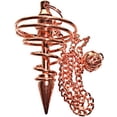 thumbnail image 1 of Pendule de Sourcils Vortex Plaqué Cuivre pour Divination et Guérison, 1 of 4