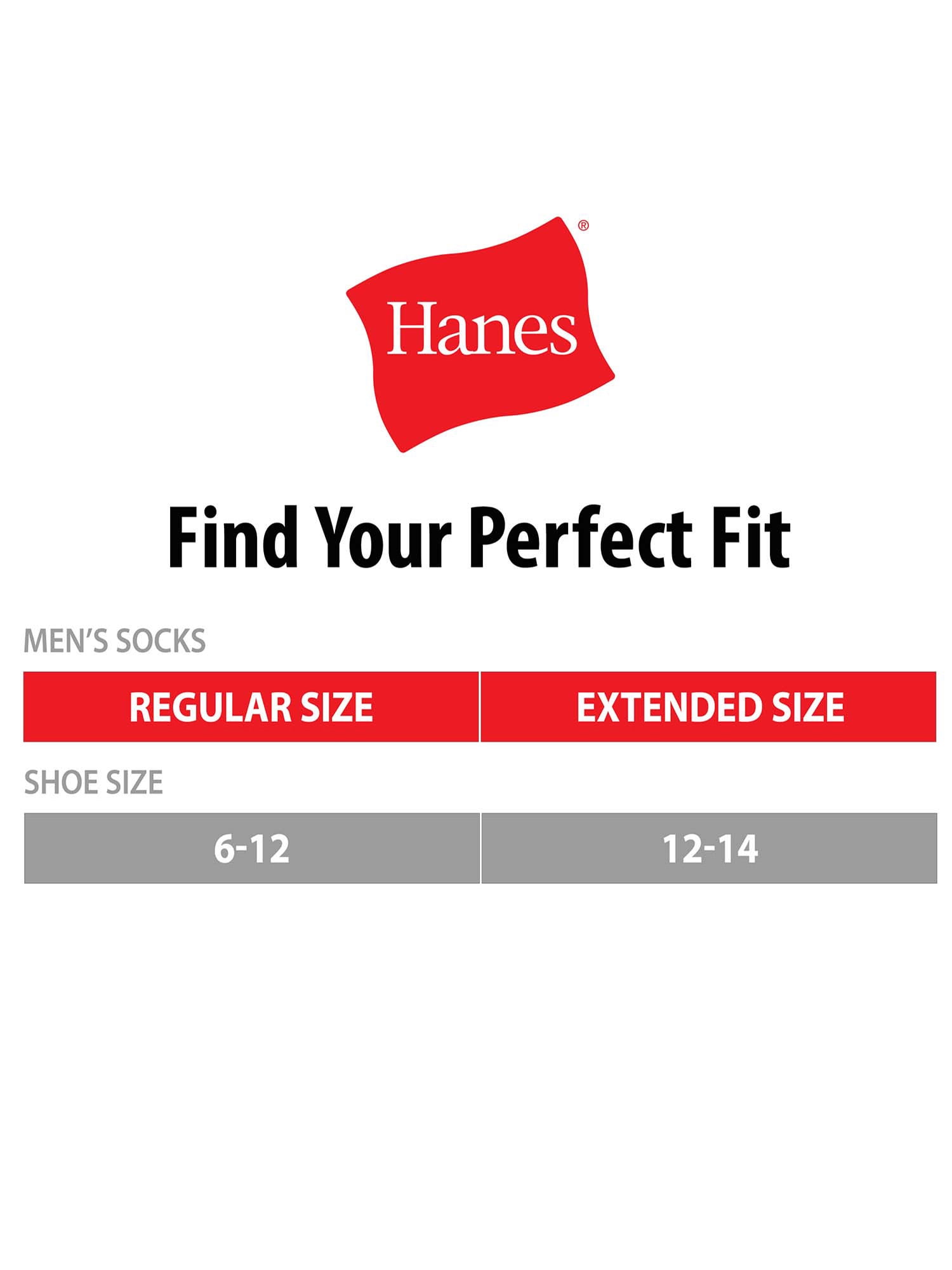 Hanes Originals Men's Moisture Wicking Crew Socks, 6-Pack