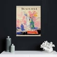 thumbnail image 4 of Nawypu Herri Matisse Art Prints La Japonaise Gallery Exhibition Reproduction Poster Open Window - Collioure 1905 Canvas Wall Art Painting by Henri Matisse Interior a Young Girl 1905  16 x 20, 4 of 4