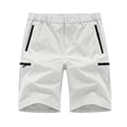 thumbnail image 3 of Zimjoy Men's Hiking Cargo Shorts Lightweight Outdoor Shorts Quick Dry Golf Camping Casual Fishing with Zipper Pockets Light Green 3XL, 3 of 5