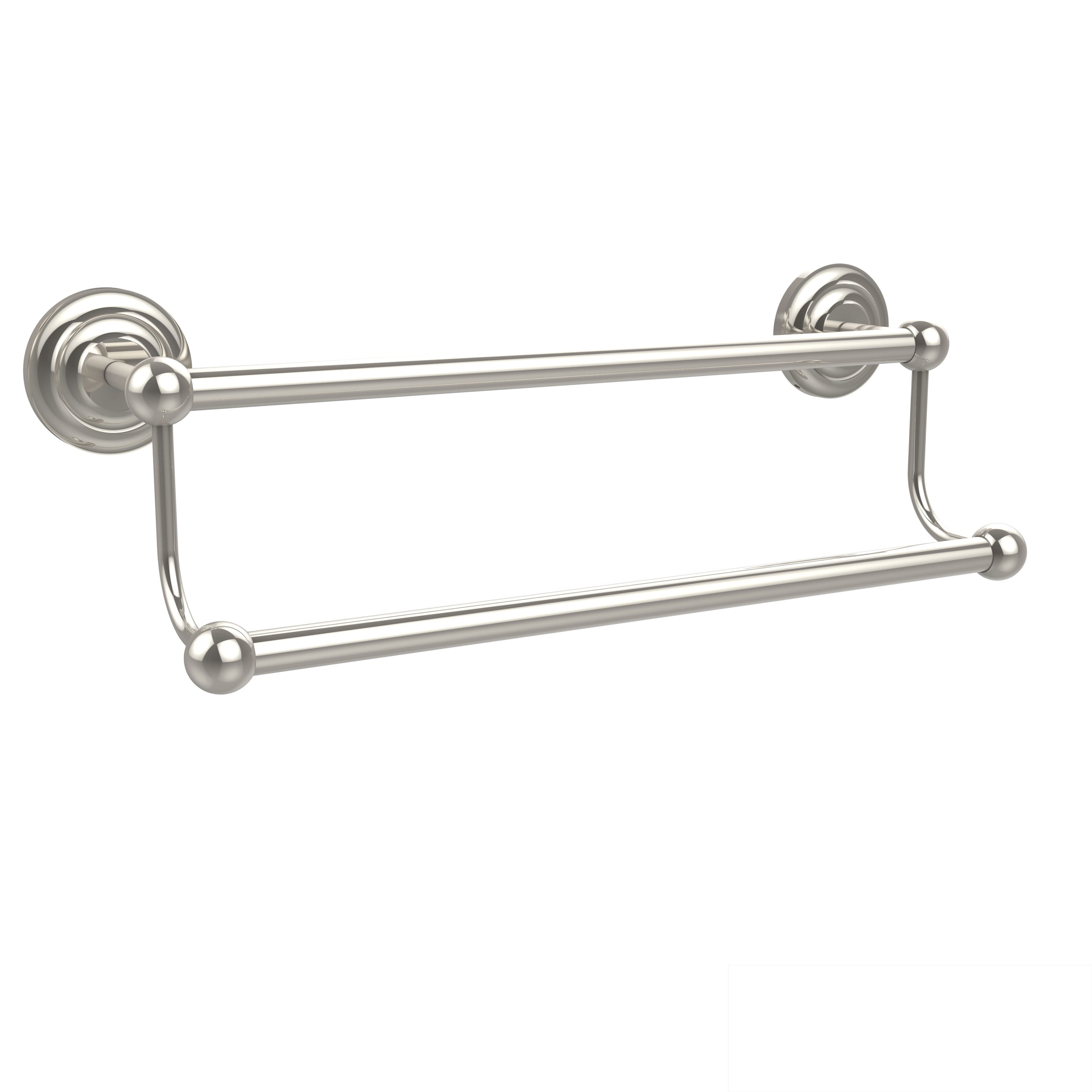 Allied Brass PQN-72/18-SN Prestige Que New Collection 18 Inch Double Towel Bar Satin Nickel Allied Brass PQN-72/18-SN Prestige Que New Collection 18 Inch Double Towel Bar Satin Nickel