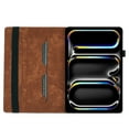thumbnail image 2 of Allytech Flip Wallet Case for iPad Pro 11 Inch M4 (2024), Auto Sleep/Wake, Pencil Holder & Card Slots, Lovely Pattern PU Leather Shockproof Slim Fit Kickstand Case - Brown, 2 of 8