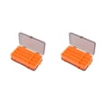 thumbnail image 2 of kurtrusly Fishing Tool Storage Box Solid Color Multi Compartment Replacement Bait Lure Fish Tools Case Organizer Accessories Orange 2Set, 2 of 6