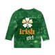 thumbnail image 4 of Blusas y camisas de manga larga y cuello redondo para niños, tallas medianas y grandes, informales, con estampado de San Patricio, mangas a ochos y cuello redondo, camisetas para niños., 4 of 5