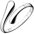 thumbnail image 1 of Bague Ajustable Simple pour Femmes en Argent Sterling, 1 of 5