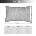 thumbnail image 2 of Honeii Silver Mosaic Print Pillow Cases,Plush Throw Pillow Covers,Decorative Pillowcase for Sofa, Couch, Living Room-16"x24", 2 of 6