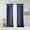 6#Navy,Polyester, variant on 50"X84" Navy Lined Curtain Panel - Twist Tab Top Faux Silk Window Treatment