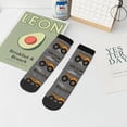 thumbnail image 5 of Salouo Construction Machines Pattern Unisex Middle Tube Socks,Middle-Finger Knee High Socks Over The Calf Tube Stocking Crew Stockings for Women and Men Tube Socks, 5 of 8