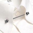 thumbnail image 3 of tredstone Épingle à Col Chemise pour Hommes Mode Collier Cravate 60mm Épingle pour Affaires Style Formel A 1Set, 3 of 6