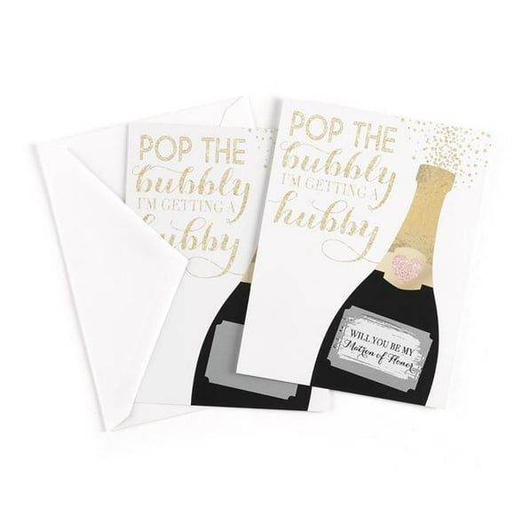 Hortense B. Hewitt 54836 Champagne Will You Be My Scratch Off Card - Matron of Honor