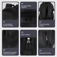thumbnail image 3 of New York Xpress 25L Lightweight Travel Backpack Water-Resistant Casual Daypack for School, Travel, and Outdoor Activities,Black,8160, 3 of 7