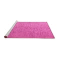 thumbnail image 2 of Ahgly Company Machine Washable Indoor Square Abstract Pink Modern Area Rugs, 6' Square, 2 of 4