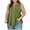 Army Green, variant on Women Plus Size V-Neck Sleeveless Blouses Casual Loose Tops Solid Summer Fashion Pullover Shirt, Black 3XL