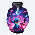 thumbnail image 3 of Sudadera con capucha de dibujos animados de otoño e invierno para hombre, sudadera con estampado 3D de Disney Stitch para niños, sudadera con capucha informal de moda urbana para hombre, 3 of 5
