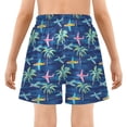 thumbnail image 5 of joogoo Airplanes Palm Trees Boys Swim Trunks Beach Swimsuit Shorts Boxer 4T, 5 of 8