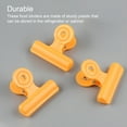 thumbnail image 4 of xinxixnxx 16 Pieces Bag Chip Clips Food Sealing Binder Plastic Paper Clamp Strong Spring Note Document Fold Office Random Yellow L, 4 of 6