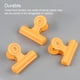 thumbnail image 5 of Inteprter 16 piezas de Clips para bolsas, carpeta de alimentos de alta resistencia, abrazadera de plástico, organizador de agarre, archivador de cartulina Amarillo L, 5 of 6